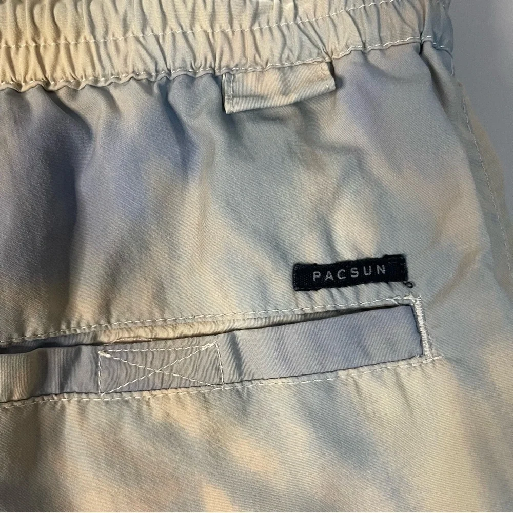 PacSun Blue and Cream Volley Shorts